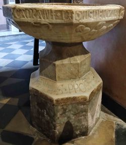 Fonte battesimale - Chiesa di Santa Maria Assunta  - Bricherasio (TO)