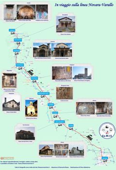 Il percorso e le chiese di “A tutto “vapore” fino a Varallo – Novara-Varallo”