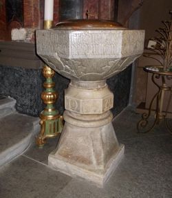 Fonte Battesimale - Parrocchiale di Sant'Andrea – Brossasco (CN)