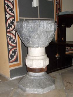 Fonte battesimale della Parrocchiale di San Michele Arcangelo a Genola