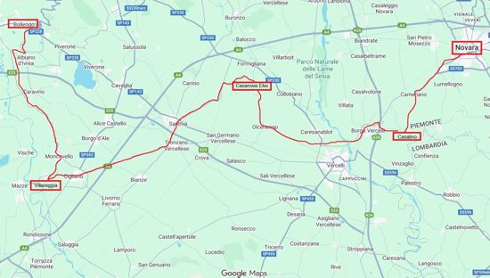 Itinerario tematico Sulle orme di Fra Martino: da Novara a Bollengo