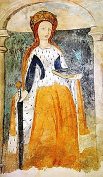 Farsetto di pelliccia di ermellino - Cappella Madonna delle Grazie a Bussoleno (TO) – Santa Caterina