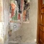 --Controfacciata a destra del portale entrando, Santa con committente, Santo indefinito