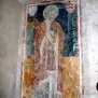 --Angolo di controfacciata a sini del portale entrando, santo vescovo, stemmi della Rovere e  Bernezzo