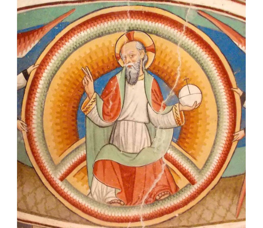 figura del Pantocratore - Celle Macra (CN) - San Sebastiano