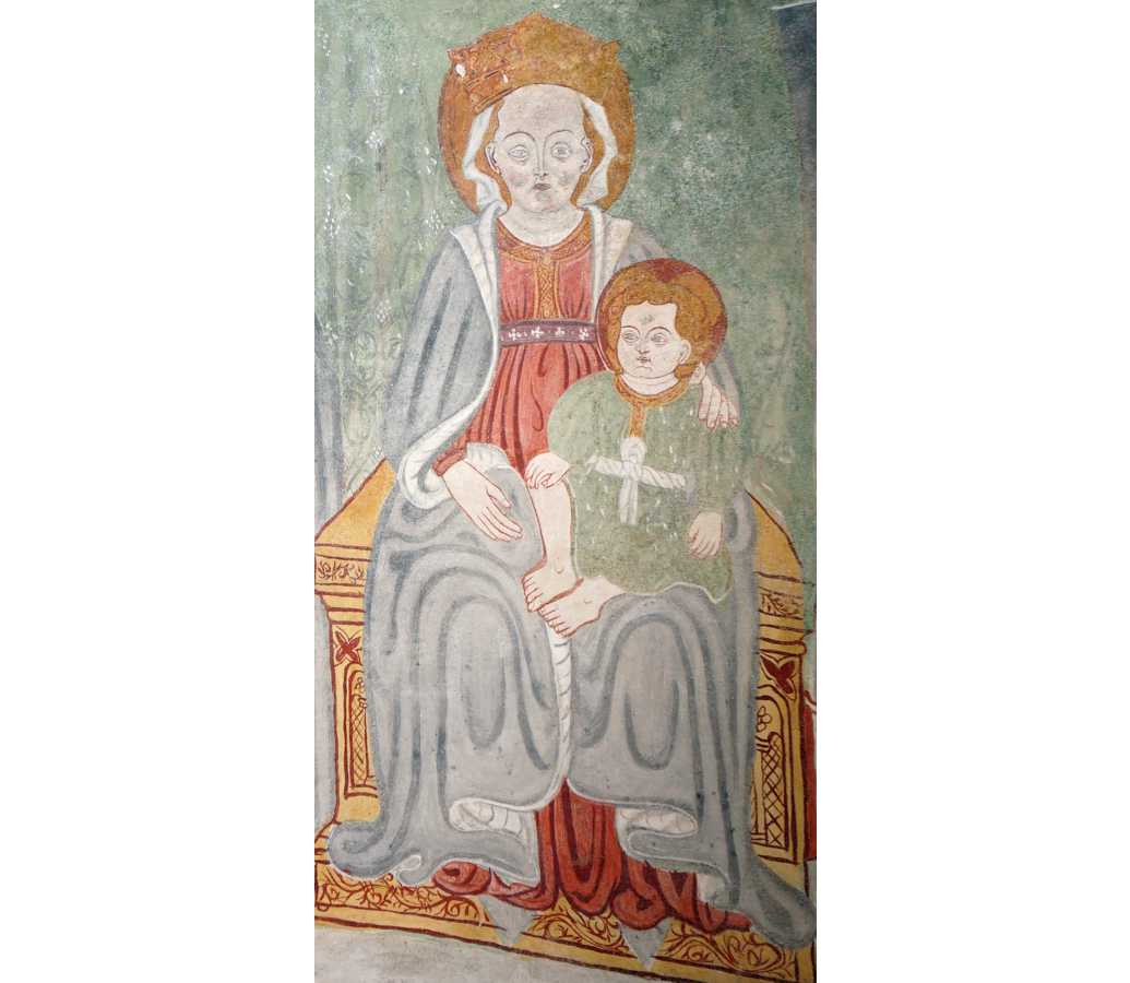 figura della Madonna col Bambino - Scopello (VC) - San Bernardo