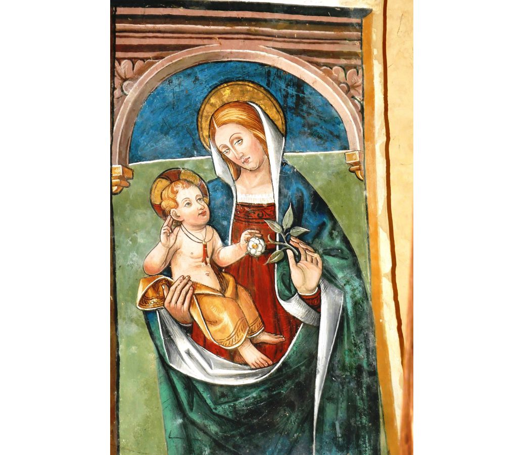 figura della Madonna della Rufa - Pecetto Torinese (TO) - San Sebastiano