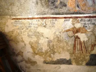 Velario con danza macabra - Cappella di San Pietro a MacraFrazione Camoglieres
