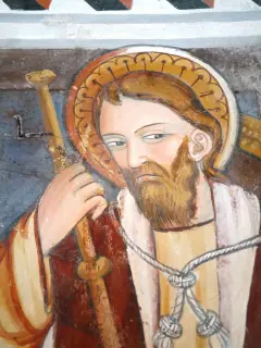 Apostolo dettaglio - Cappella o Chiesa di San Salvatore a Macra