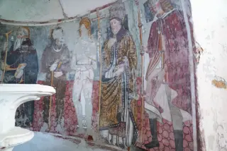 Affreschi Abside - Oratorio di San Rocco a Mandello Vitta