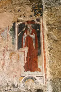 Affresco in facciata - Parrocchiale di San Massimo a MarmoraFrazione Parrocchia