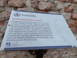 Pannello illustrativo - Santuario della Madonna della Fonte a Felizzano
