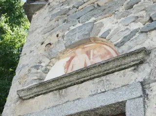 Affresco nella lunetta - Chiesa di Sant'Abbondio a Masera