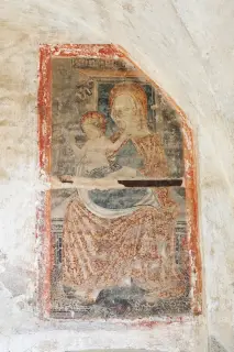 Madonna col Bambino - Cappella di Santa Maria delle Grazie a Mandello Vitta