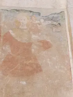 San Cristoforo dettaglio - Chiesa di Sant'Eusebio a MelleFrazione Santeusebio