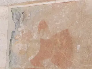 San Cristoforo dettaglio - Chiesa di Sant'Eusebio a MelleFrazione Santeusebio