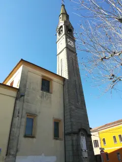Campanile - Parrocchiale della Natività di Maria Vergine a Momo