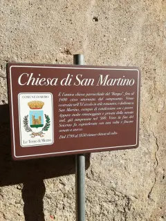 Cartello illustrativo - Chiesa di San Martino in Villa a Momo