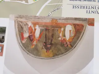 Affreschi dal pannello illustrativo - Ex Convento di Santa Maria delle Grazie o di Nostra Donna a MondovìFrazione Piazza