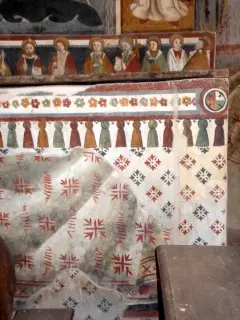 Paliotto a fresco, lato destro - Cappella di San Bernolfo a Mondovì