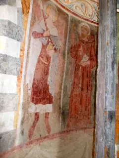 Abside, deambulatorio lato sinistro - Probabile San Luigi dei Francesi e San Francesco - Cappella di San Bernolfo a Mondovì