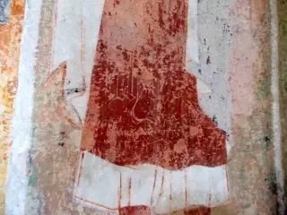 San Luigi parte inferiore, graffiti - Cappella di San Bernolfo a Mondovì