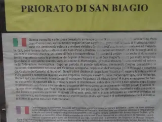 Pannello illustrativo - Priorato di San Biagio a MondovìFrazione San Biagio