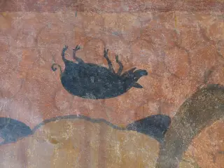 Porcellino di Sant'Antonio dettaglio - Priorato di San Biagio a MondovìFrazione San Biagio