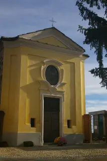 Facciata - Cappella Cimiteriale di San Vittore a Montaldo Torinese