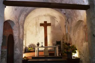 Interno - Cappella del Castello o di Sant'Egidio a Montalto Dora