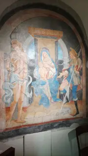 Madonna col Bambino, San Sebastiano e San Rocco - Chiesa di San Rocco a Montalto Dora