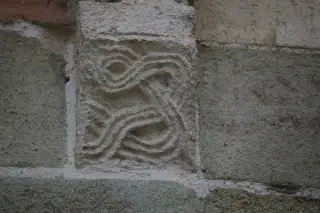 Peduccio absidale - Chiesa Cimiteriale di San Pietro a Albugnano