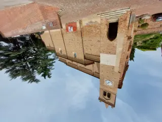 Campanile e fianco - Parrocchiale di San Ponzio o dell'Immacolata Concezione a Monticello d'Alba