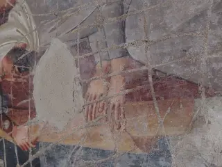 Dettaglio di affresco - Cappella di Sant'Andrea al Castello a Montiglio Monferrato