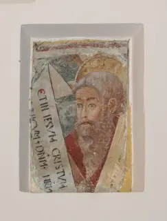 Affresco Sant'Andrea - Chiesa di Santa Maria Assunta di Caristo a BorgomaneroFrazione Santa Cristina