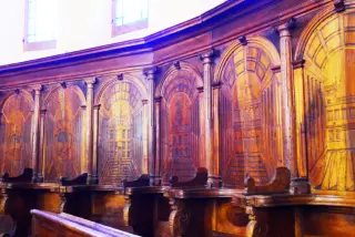 Stalli del coro - Parrocchiale dei Santi Vittore e Corona a Grazzano Badoglio