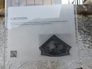Pannello illustrativo - Battistero di San Giovanni a Omegna