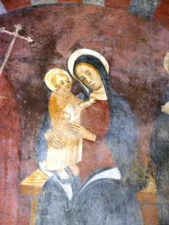Madonna col Bambino - Chiesa o Santuario di Santa Maria d'Acqua Dolce a Monesiglio