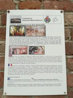 Cartello illustrativo - Parrocchiale di San Salvatore a Ozzano Monferrato