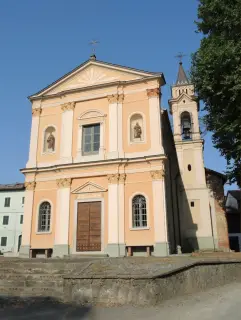 Facciata - Pieve di Santa Maria in Prelio o Santa Maria della Neve a Silvano d'OrbaFrazione La Pieve