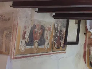 San Cristoforo e 2 Madonne col Bambino - Cappella di San Sebastiano a San Michele Mondovì