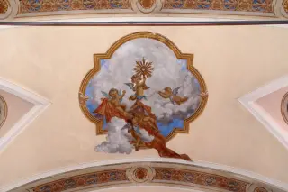 Affreschi sulla volta - Chiesa di Sant'Ambrogio a Casaleggio Novara