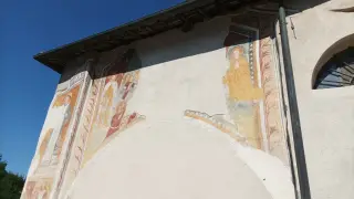 Affresco Maddalena - Cappella di San Rocco da Val a Peveragno