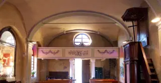 Controfacciata e cantoria - Chiesa di San Giovanni Battista o Madonna del Carmine a Piasco