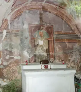 Affresco absidale - San Bernardino - Oratorio dei Santi Bernardo e Bernardino a Cravagliana