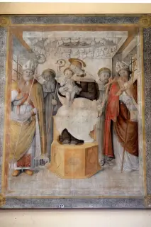 Madonna col Bambino - Oratorio della Madonna del Rosario a QuaronaFrazione Doccio