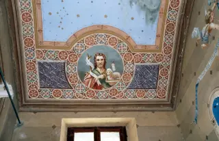 Dipinto Agnus Dei - Oratorio di San Rocco a Alto SermenzaFrazione Molino