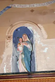 Statua della Madonna col Bambino - Oratorio di San Rocco a Alto SermenzaFrazione Molino