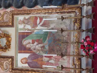 Madonna col Bambino tra Santi - Cappella della Madonna del Bacchiore a San Maurizio d'Opaglio