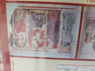 Affreschi tratti dal pannello illustrativo - Cappella di Sant'Antonio Abate e San Magno a San Michele Mondovì